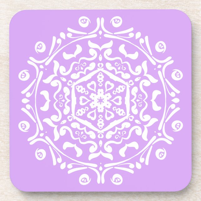 Dessous-de-verre Lavender Mandala (Devant)