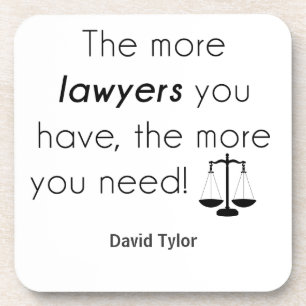Dessous-de-verre Lawyer humour