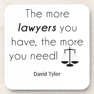 Dessous-de-verre Lawyer humour