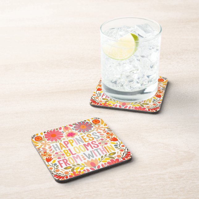 Dessous-de-verre Le bonheur fleurit de WIthin (Côté Droit)