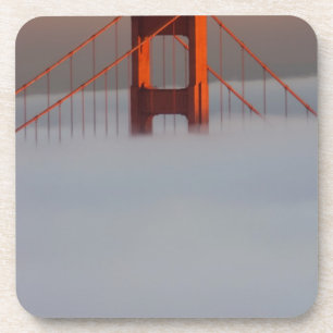 Dessous-de-verre Le brouillard envahit la baie de San Francisco cou