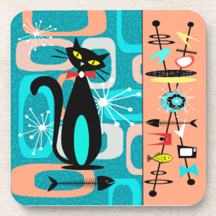 Dessous-de-verre Le Cats Meow (Ensemble de 6)