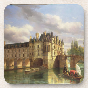 Dessous-de-verre Le Chateau de Chenonceau, 1843 (huile sur la