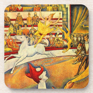 Dessous-de-verre Le cirque de Georges Seurat, Art Vintage