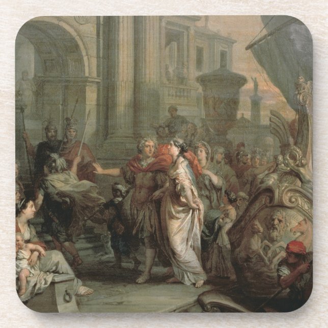 Dessous-de-verre Le débarquement de Cléopâtre au tarse (huile (Devant)