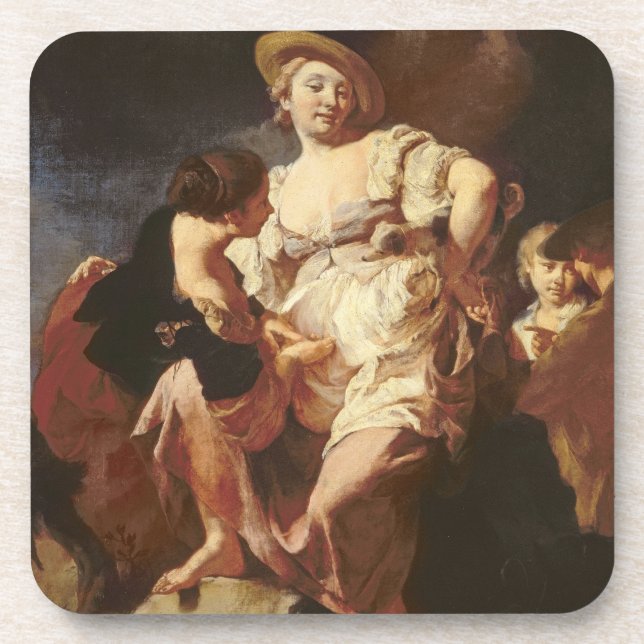 Dessous-de-verre Le diseur de bonne aventure (L'Indivona), 1740 (Devant)