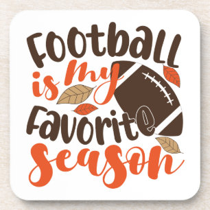 Dessous-de-verre Le football est ma saison préférée