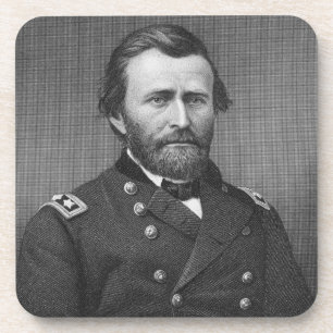 Dessous-de-verre Le Général Ulysse Simpson Grant, gravé après l