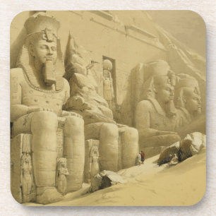 Dessous-de-verre Le grand temple d'Abu Simbel, Nubia, de "Egypte
