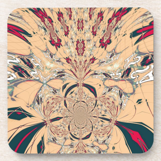 Dessous-de-verre Le Kaleidoscope Africain Vibrant : Un Plaisir Pais (Devant)