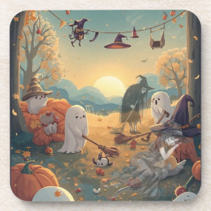 Dessous-de-verre Le lendemain d'Halloween - Un conte de nettoyage f