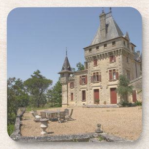 Dessous-de-verre Le magnifique Château de Pressac et jardin