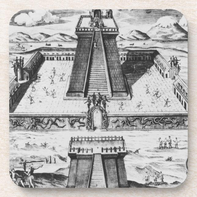 Dessous-de-verre Le maire de Templo chez Tenochtitlan (Devant)
