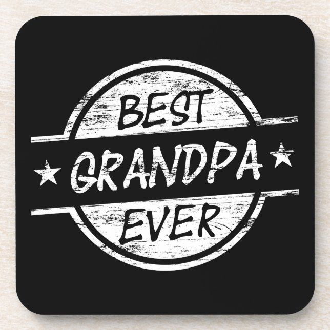 Dessous-de-verre Le meilleur grand-papa toujours blanc (Devant)