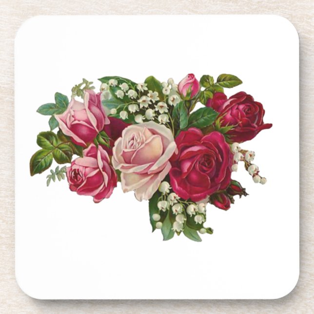 Dessous-de-verre Le muguet victorien classique de roses Romance (Devant)