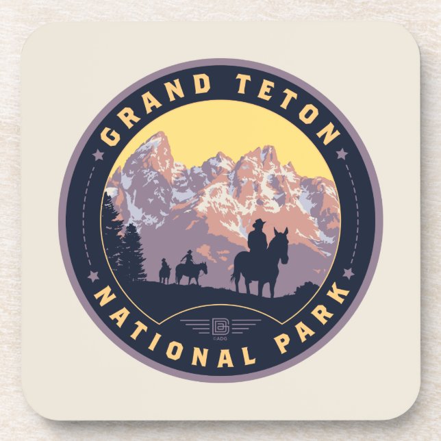 Dessous-de-verre Le Parc national de Grand Teton (Devant)