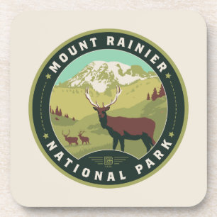 Dessous-de-verre Le Parc national du Mont Rainier