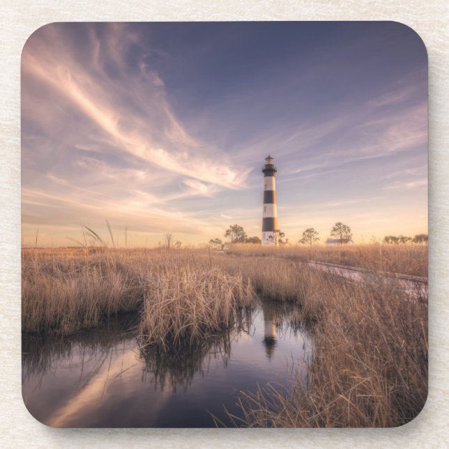 Dessous-de-verre Le phare d'île de Bodie au coucher du soleil (Devant)