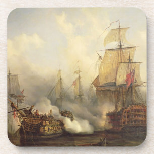 Dessous-de-verre Le Redoutable chez Trafalgar, le 21 octobre 1805