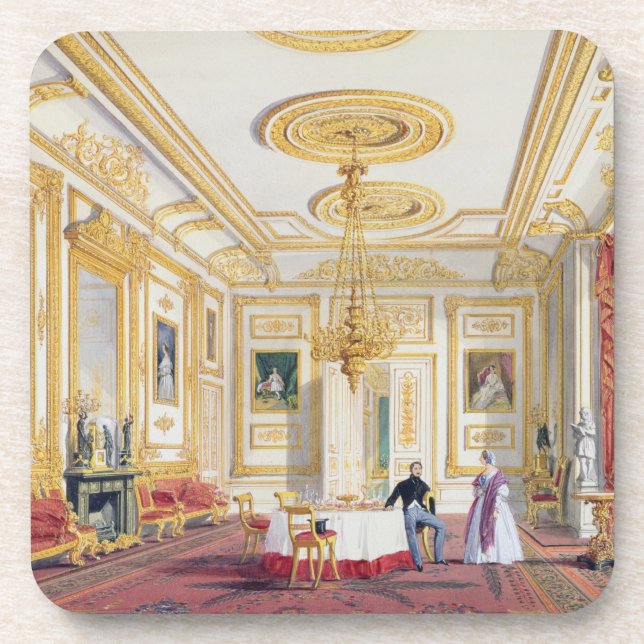 Dessous-de-verre Le salon blanc au château de Windsor (couleur l (Devant)