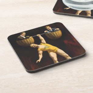 Dessous-de-verre Le Sandow Eugen Sandow Vaudeville Weightlifter