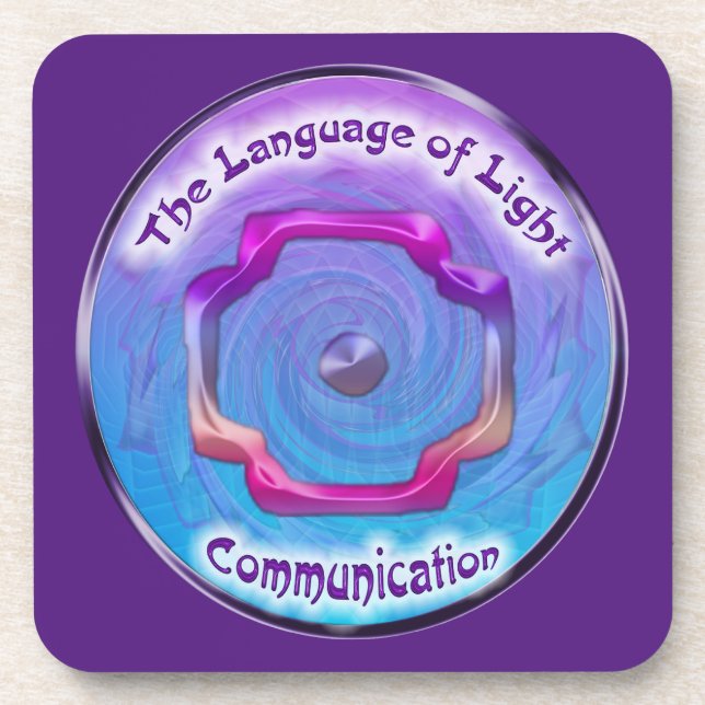 Dessous-de-verre le symbole du troisième oeil de la communication (Devant)