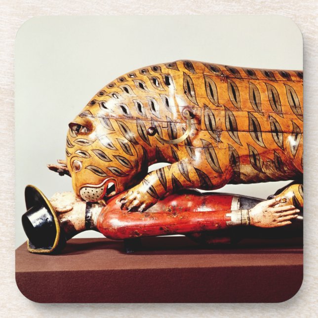 Dessous-de-verre Le tigre de Tipu, c.1790 (bois) (Devant)