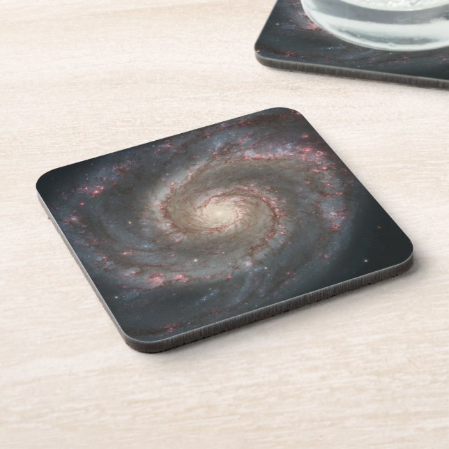 Dessous-de-verre Le Whirlpool Galaxy M51 & Companion dans l'espace (Côté gauche)