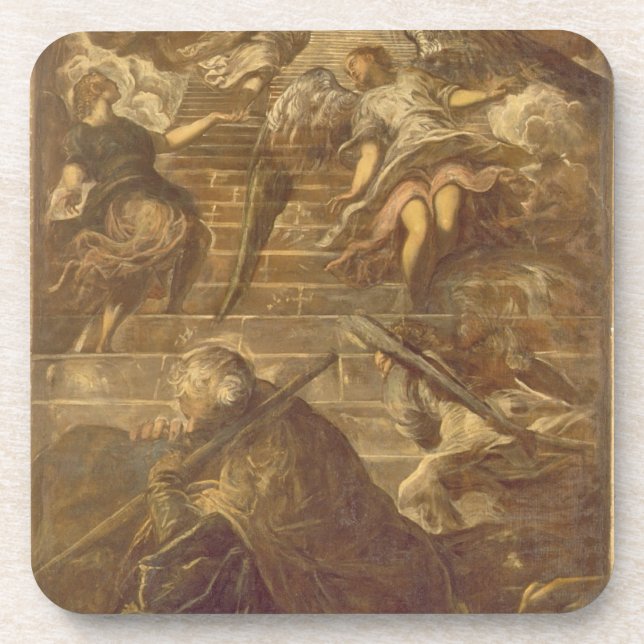 Dessous-de-verre L'échelle de Jacob (huile sur la toile) (Devant)