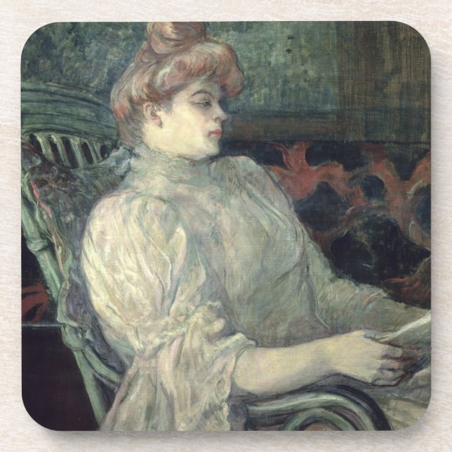 Dessous-de-verre Lecture de femme (Devant)