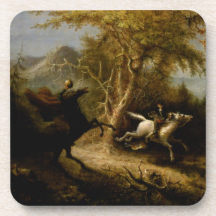 Dessous-de-verre Légende du cavalier sans tête fantôme d'Halloween
