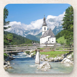 Dessous-de-verre L'église paroissiale de Ramsau