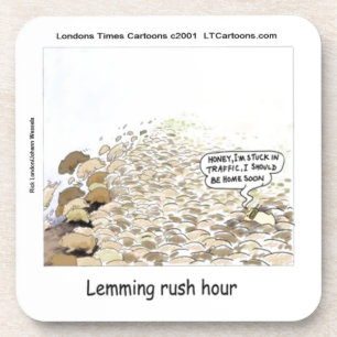 Dessous-de-verre Lemmings Rush Hour Drôle