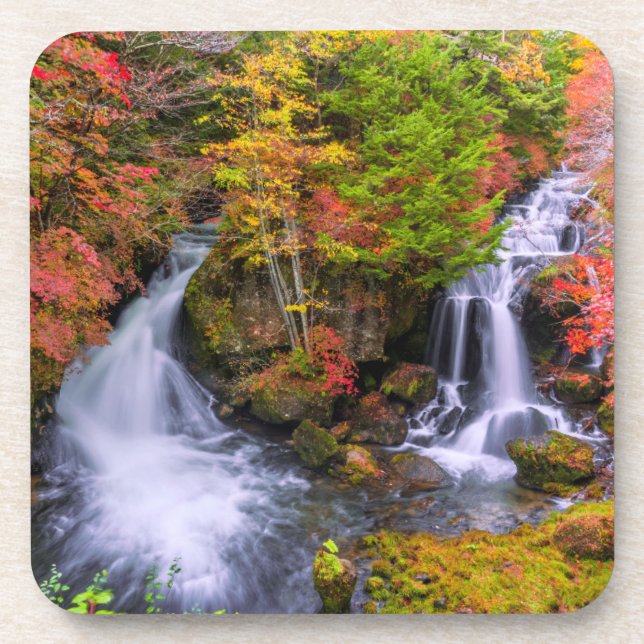 Dessous-de-verre Les cascades | Cascades de Faucet Nikko Japon Chut (Devant)
