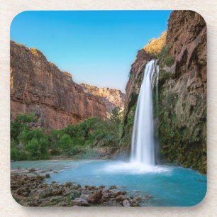 Dessous-de-verre Les cascades   Chutes Havasu au coucher du soleil
