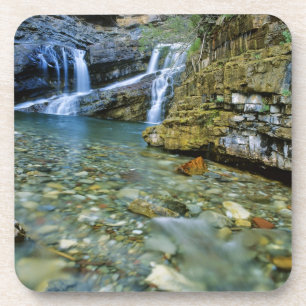 Dessous-de-verre Les chutes Cameron dans le parc national des Lacs-