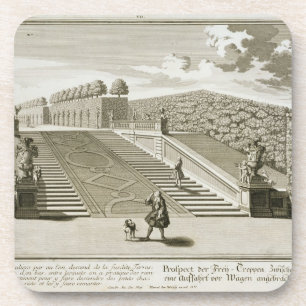 Dessous-de-verre Les étapes à la terrasse de jardin, palais de