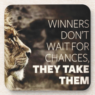 Dessous-de-verre Les gagnants ont des chances - Motivationnel