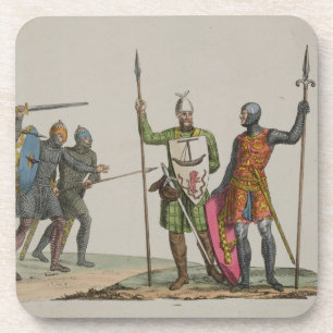 Dessous-de-verre Les guerriers anglo-saxons, plaquent 14 'de