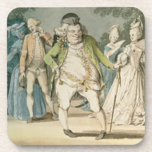 Dessous-de-verre Les macaronis, 1774 (la semaine sur le papier)