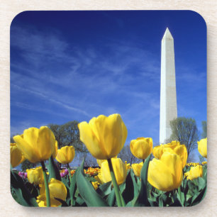 Dessous-de-verre Les monuments Washington Monument au printemps
