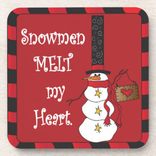 Dessous-de-verre Les neigeurs me font fondre le coeur Noël