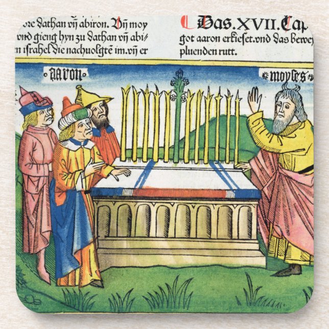 Dessous-de-verre Les numéros 17 1-11 personnels d'Aaron fleurit sur (Devant)