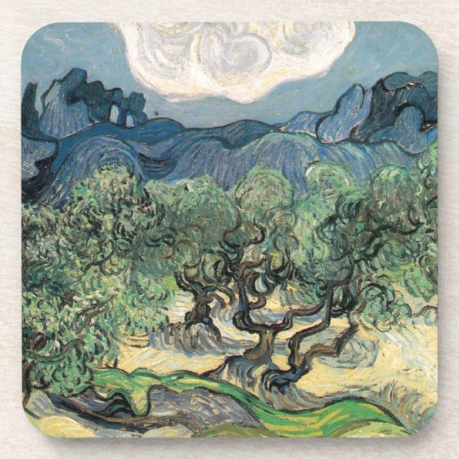 Dessous-de-verre Les oliviers, Vincent van Gogh (Devant)