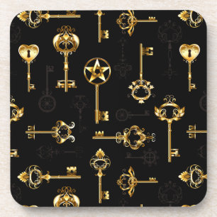 Dessous-de-verre Les Patters de Seamless avec Golden Keys