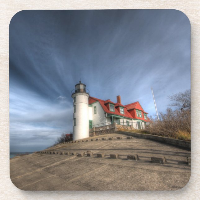 Dessous-de-verre Les phares | Point Betsie Lake Michigan (Devant)
