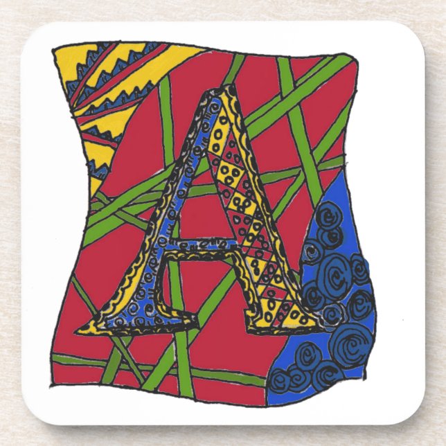 Dessous-de-verre Lettre A (Devant)