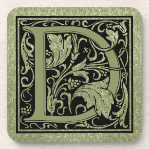 Dessous-de-verre Lettre D Première Lettre Monogramme