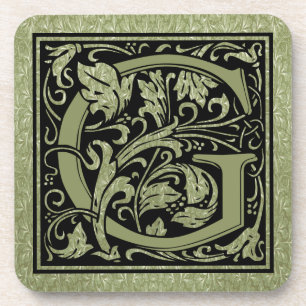 Dessous-de-verre LETTRE G PREMIÈRE LETTRE MONogramme