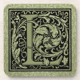 Dessous-de-verre Lettre L Première Lettre Monogramme